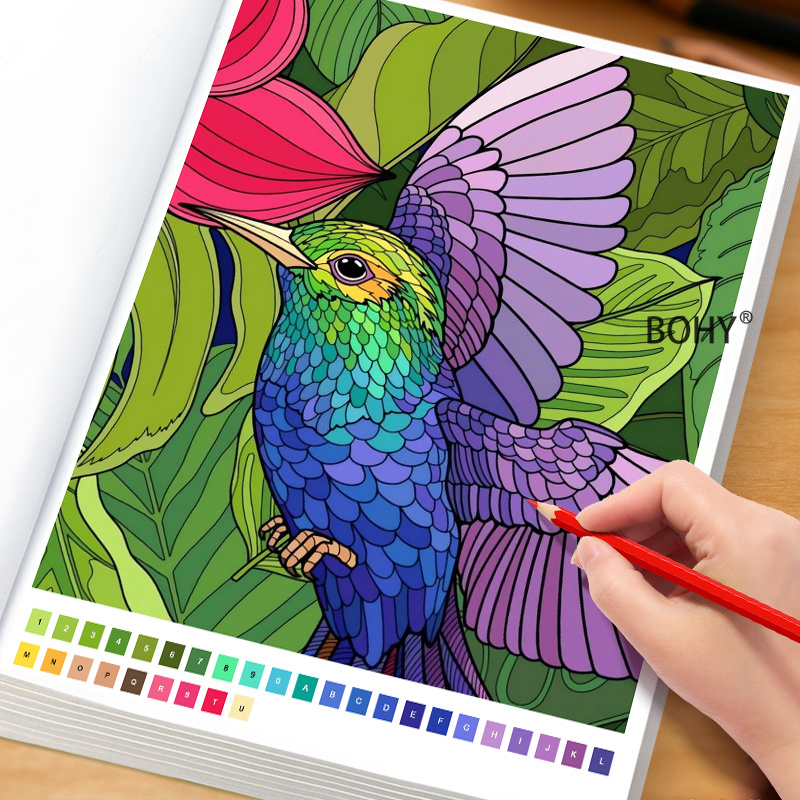 Adult Coloring Book Stress Relief - A Digital Coloring Drawing Book with