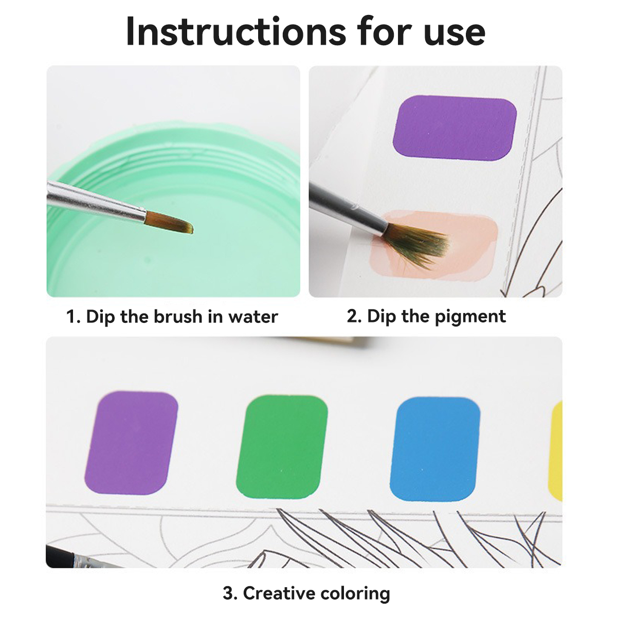 12Pages Coloring Book Portable - Stationery Books 评论和价格