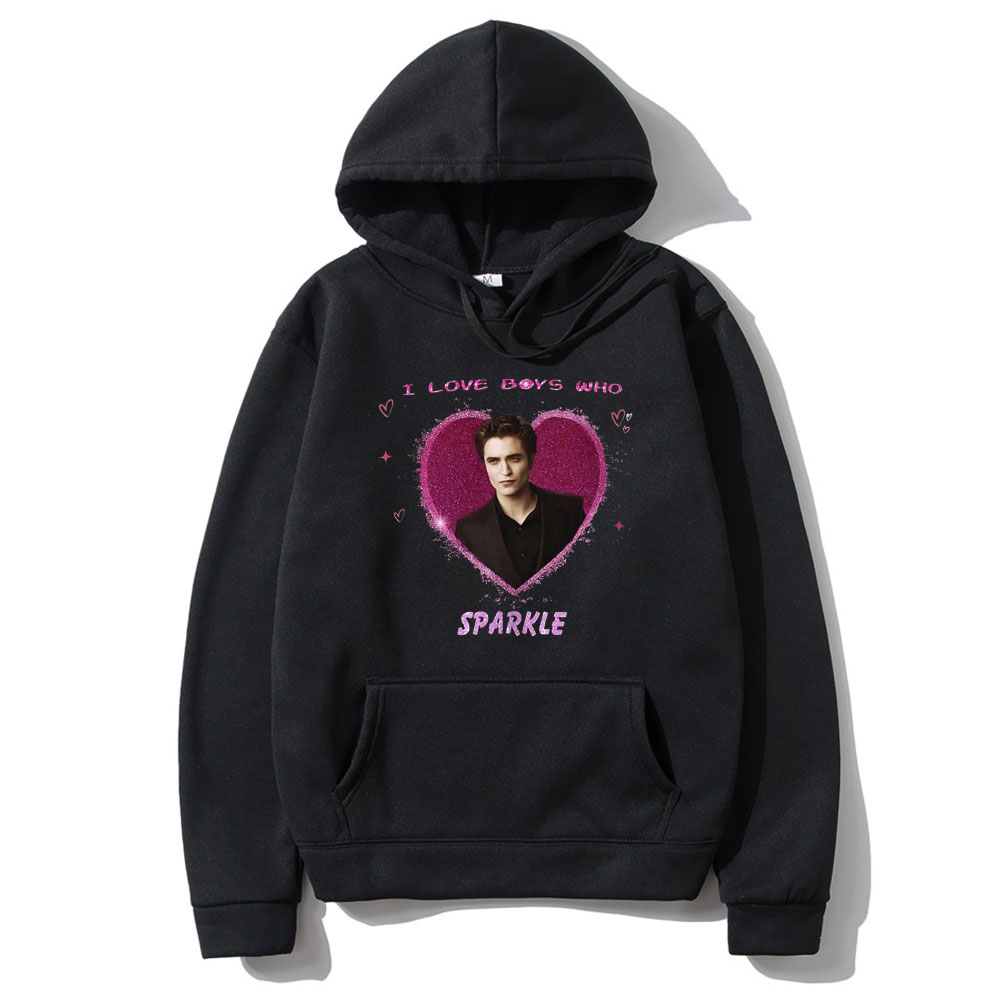 I Love Boys Who Sparkle Hoodie - Movies 评论和价格