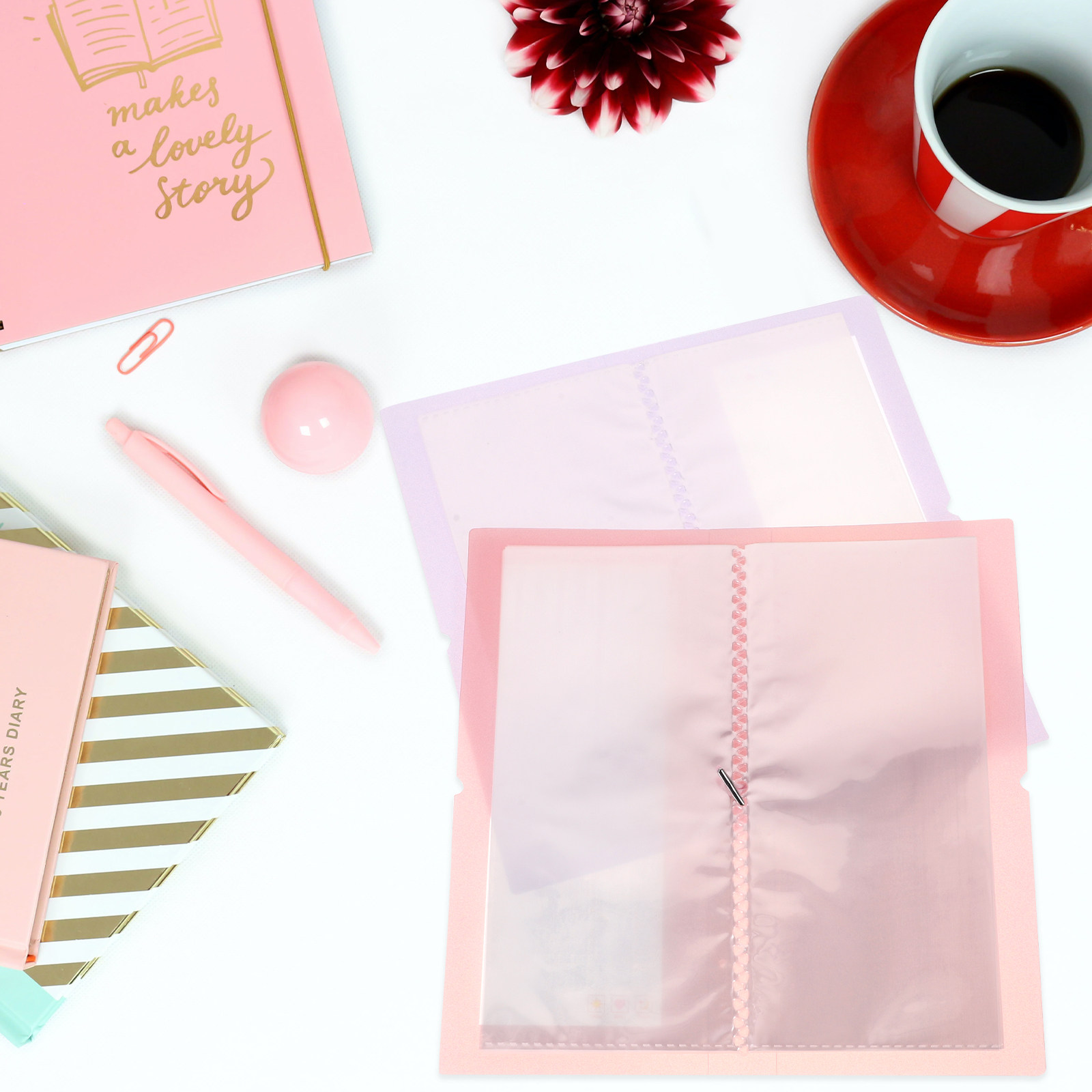 2Pcs Clear Storage Album Stick - Stationery Books 评论和价格