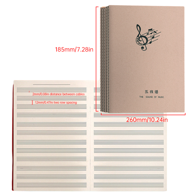 18Sheets Music Practice Notebo - Blank Sheet Music Notebook 评论和价格