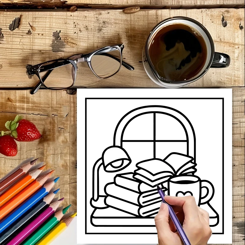 Book Lovers Coloring Book for  - Adult Coloring Book Stress Relief 评论和价格