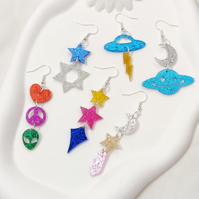 KUGUYS Lovely Glitter Earrings - Music 评论和价格