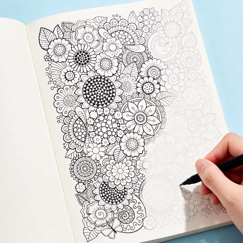 One Adult Stress Relief Hand D - Adult Coloring Book Stress Relief 评论和价格