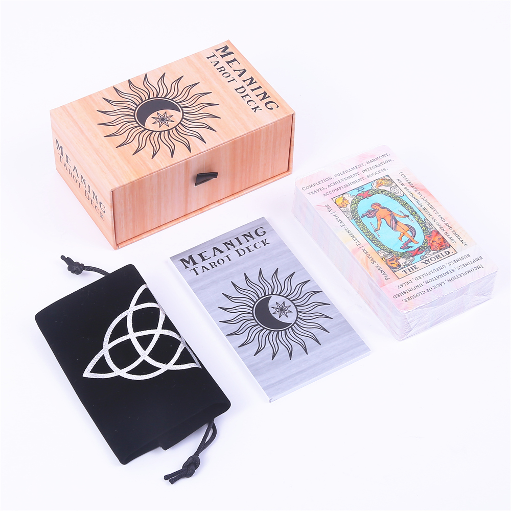 12*7cm Meaning Tarot Deck In S - Tarot Deck With Guidebook 评论和价格