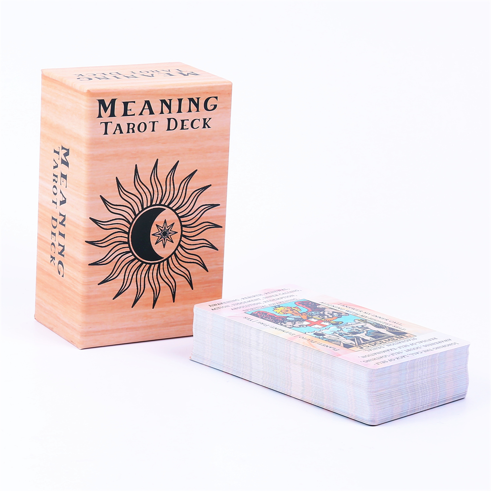 12*7cm Meaning Tarot Deck In S - Tarot Deck With Guidebook 评论和价格
