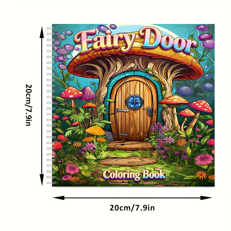 Coloring Book Fairy Door for A - Adult Coloring Book Stress Relief 评论和价格