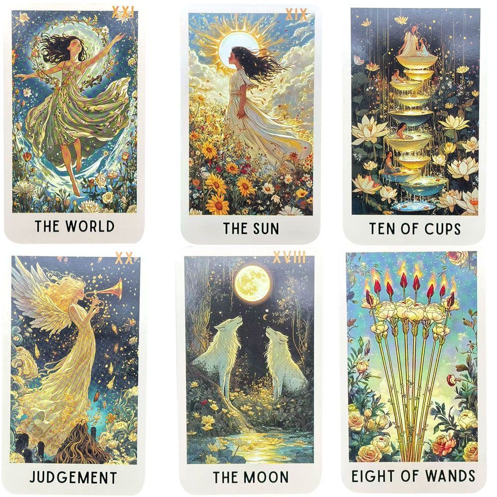 78 Enigmatic Bloom Tarot Cards - Tarot Deck With Guidebook 评论和价格