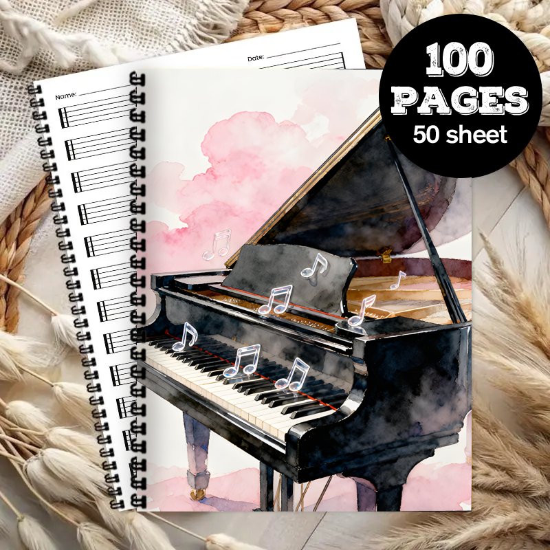 A4 Size, Music Notebook,Multi- - Blank Sheet Music Notebook 评论和价格