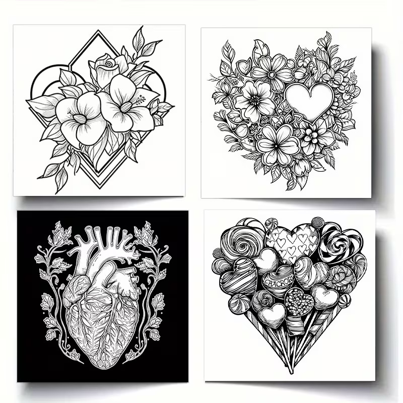Heart Mandalas Adult Coloring  - Adult Coloring Book Stress Relief 评论和价格