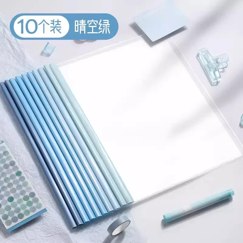 Thickened Drawbar Clip Folder, - Stationery Books 评论和价格